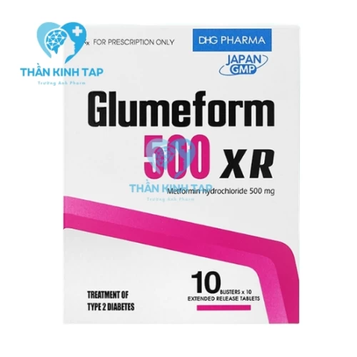 Glumeform 500 XR - Thuốc điều trị đái tháo đường týp 2