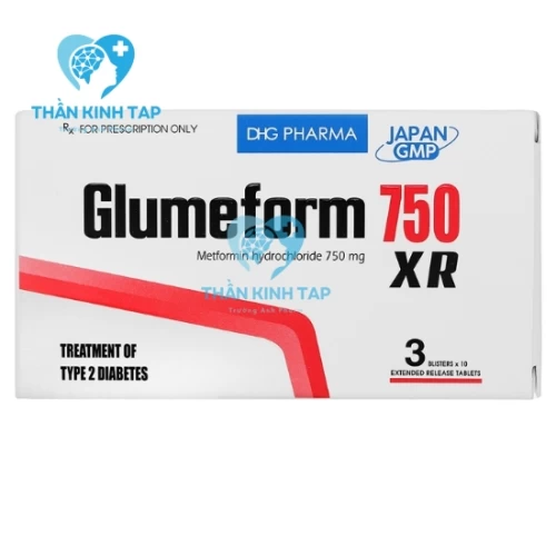 Glumeform 750 XR - Thuốc điều trị tiểu đường ở người lớn