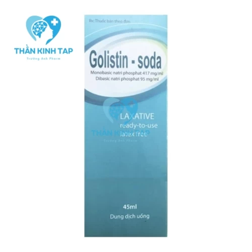 Golistin soda - Hỗ trợ làm giảm các triệu chứng của táo bón