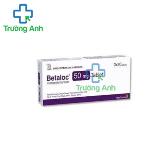 Betaloc 50Mg - Thuốc điều trị tăng huyết áp và đau thắt ngực