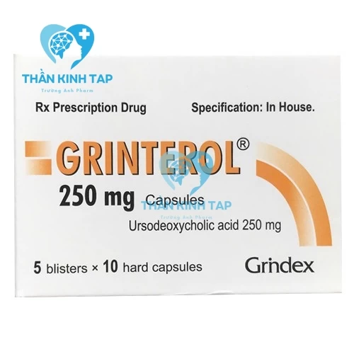 Grinterol 250mg capsules - Thuốc điều trị sỏi mật, xơ gan mật