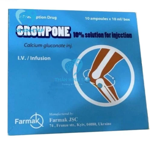 Growpone 10% - Thuốc điều trị hạ Calci huyết cấp