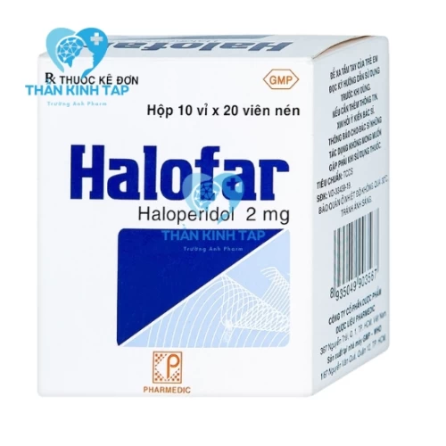 Halofar 2mg Pharmedic - Thuốc điều trị rối loạn tâm thần