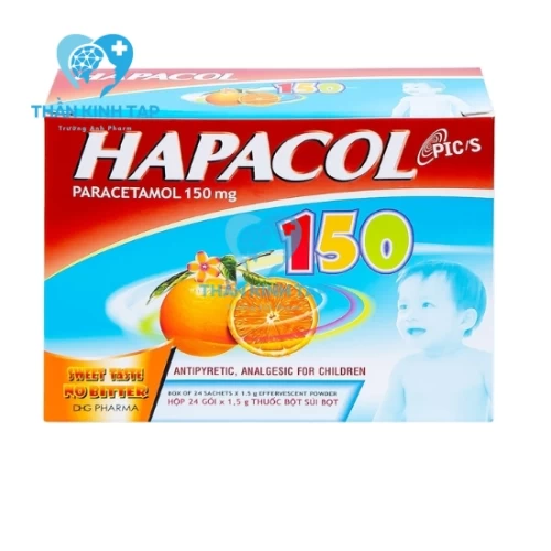 Hapacol 150mg DHG - Thuốc giảm đau, hạ sốt cho trẻ em