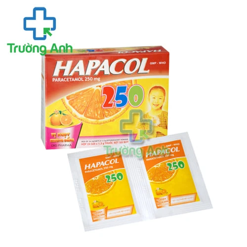 Hapacol 250mg DHG - Thuốc giảm đau, hạ sốt cho trẻ em