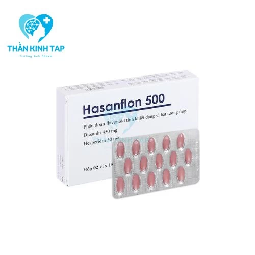 Hasanflon 500 - Thuốc điều trị suy tĩnh mạch mạn tính