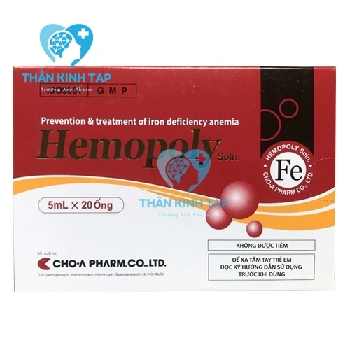 Hemopoly  - Thuốc ngăn ngừa và điều trị thiếu máu do thiếu sắt