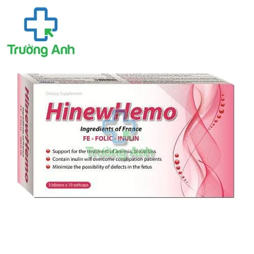 Hinewhemo - Giúp bổ sung Sắt,  Acid Folic và Inulin cho cơ thể