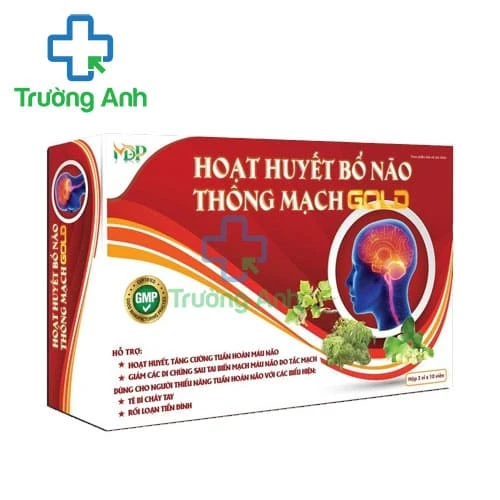 Hoạt huyết Bổ não Thông mạch Gold - Giúp lưu thông tuần hoàn máu