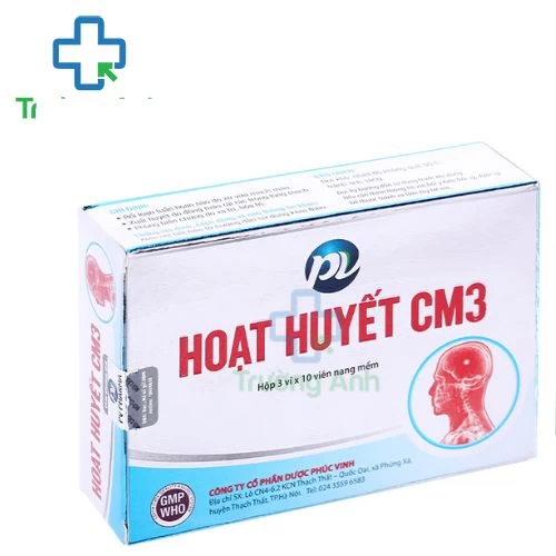 Hoạt huyết CM3 - Thuốc hỗ trợ điều trị rối loạn tuần hoàn não