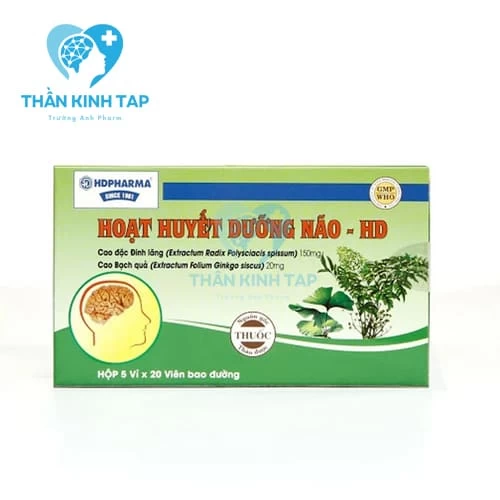 Hoạt Huyết Dưỡng Não - HD - Phòng và điều trị suy giảm trí nhớ