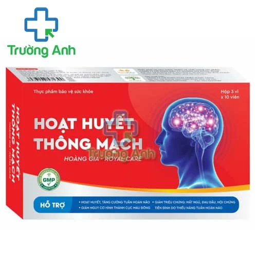 Hoạt Huyết Thông Mạch Hoàng Gia Royal Care (30 viên) - Giảm triệu chứng mất ngủ, suy giảm trí nhớ