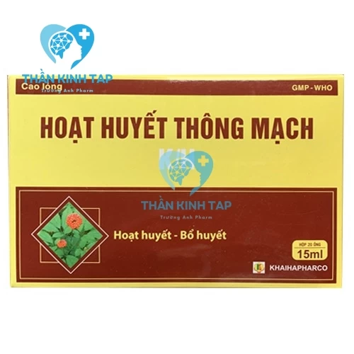 Hoạt huyết thông mạch K/H - Hỗ trợ tăng cường tuần hoàn máu não