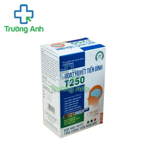 Hoạt Huyết Tiền Đình T250 - Hỗ trợ hoạt huyết  tăng cường tuần hoàn máu não