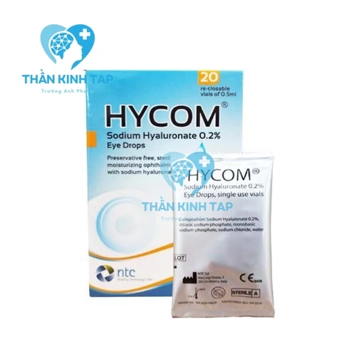 Hycom - Natri hyaluronate 0,2% NTC Pharma