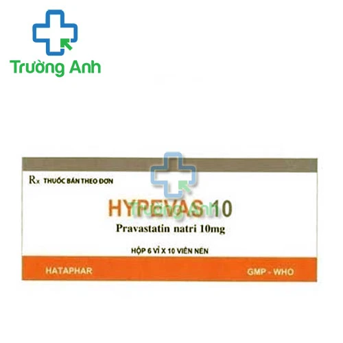 Hypevas 10 - Thuốc điều trị tăng cholesterol trong máu hiệu quả