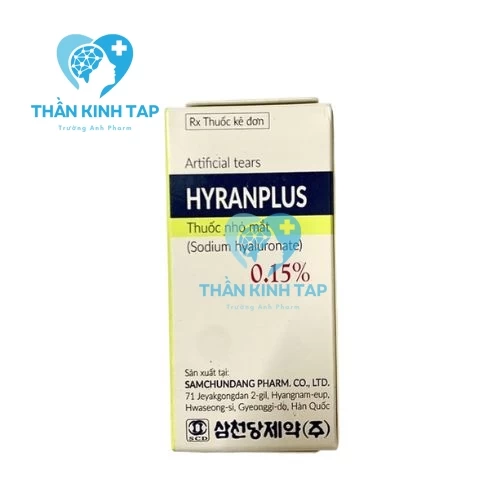 Hyranplus - Thuốc điều trị các triệu chứng của hội chứng khô mắt