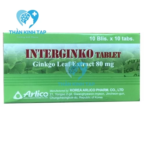 Interginko Tablet 80mg - Thuốc điều trị rối loạn tuần hoàn ngoại biên