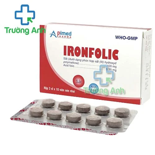 Ironfolic - Thuốc dự phòng thiếu sắt và acid folic