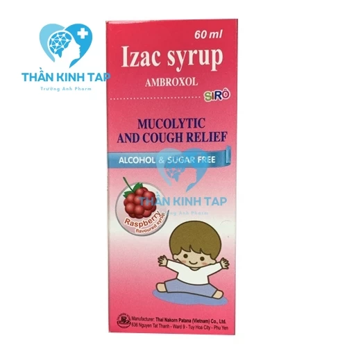 Izac syrup - Ambroxol 15mg Thai Nakorn