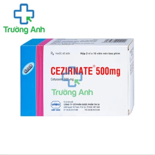 Cezirnate 500mg - Thuốc hỗ trợ điều trị nhiễm khuẩn