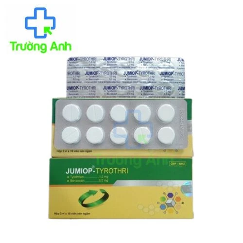 Jumiop-Tyrothri - Thuốc ngậm điều trị viêm họng hiệu quả