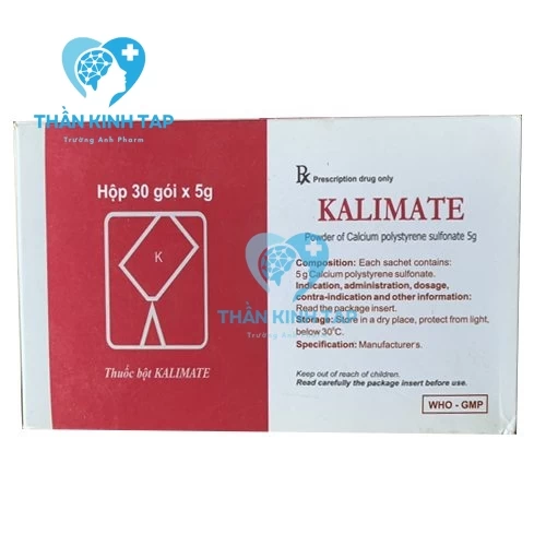 Kalimate - Thuốc điều trị tăng kali máu do suy thận