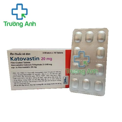 Katovastin 20mg - Thuốc làm giảm cholesterol toàn phần