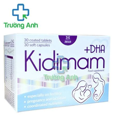 Kidimam - Giúp bổ sung vitamin, DHA cho phụ nữ mang thai 