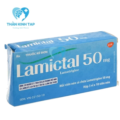 Lamictal 50mg - Thuốc điều trị động kinh, rối loạn lưỡng cực