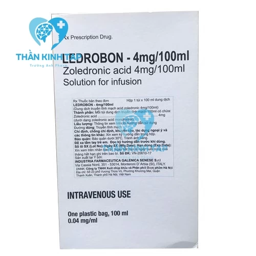 Ledrobon 4mg/100ml - Thuốc điều trị và phòng ngừa bệnh về xương 