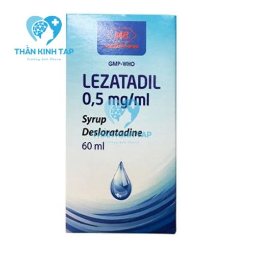 Lezatadil - Siro uống điều trị viêm mũi dị ứng và mề đay