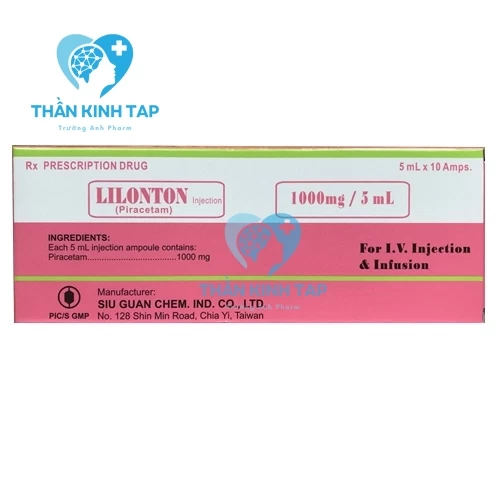 Lilonton Inje jction 1000mg/5ml - Điều trị bệnh do tổn thương não