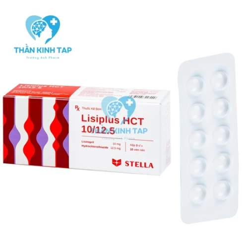 Lisiplus HCT 10/12.5 - Thuốc điều trị tăng huyết áp