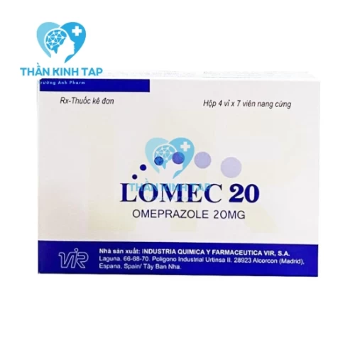 Lomec 20 - Trị viêm dạ dày, tá tràng cho người lớn và trẻ