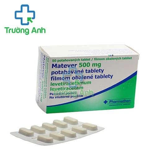 Matever 500mg - Thuốc điều trị bệnh động kinh, co giật cục bộ