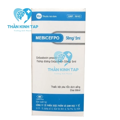 Mebicefpo 50mg/5ml - Thuốc điều trị nhiễm khuẩn hiệu quả