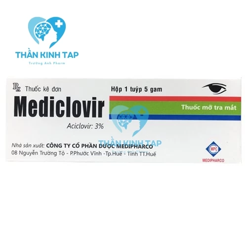 Mediclovir - Thuốc điều trị viêm giác mạc do Herpes simplex (3 tuyp)