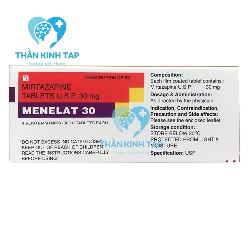 Menelat 30mg Torrent - Thuốc trị bệnh trầm cảm hiệu quả