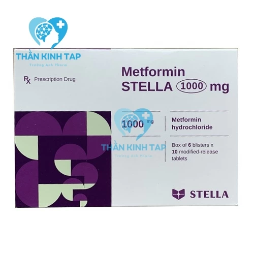 Metformin Stella 1000mg - Thuốc điều trị đái tháo đường tuýp 2