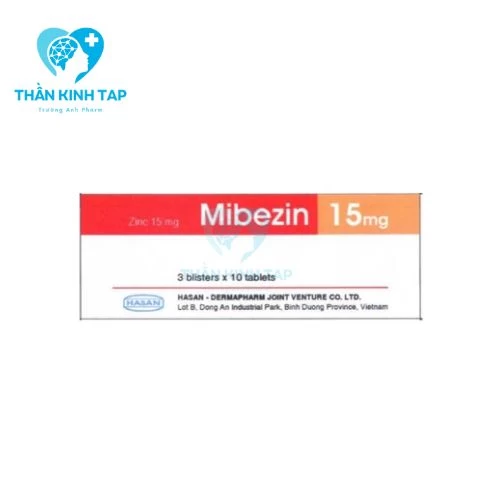 Mibezin 15mg - Thuốc bổ sung kẽm cho người suy nhược