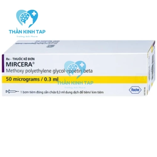 Mircera 50mcg/0.3ml - Điều trị thiếu máu do bệnh thận