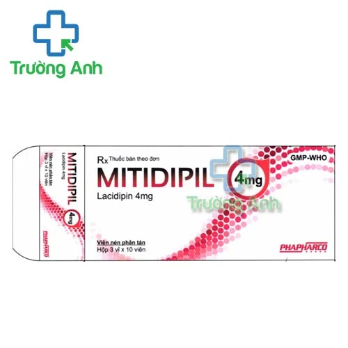 Mitidipil 4mg - Thuốc điều trị tăng huyết áp cho người lớn