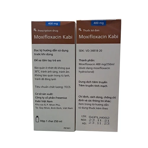 Moxifloxacin Kabi - Thuốc điều trị nhiễm khuẩn hiệu quả