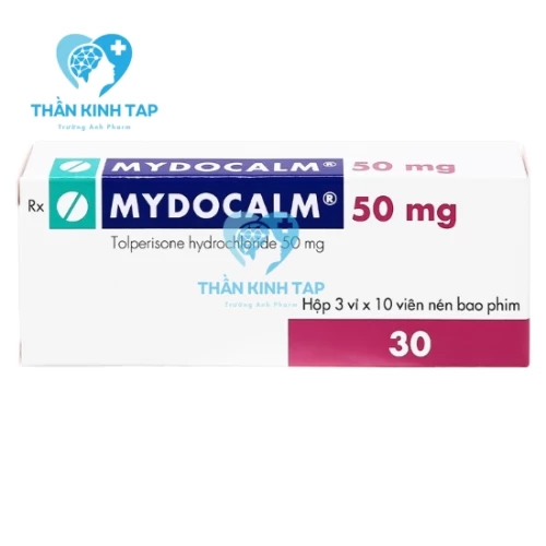 Mydocalm 50mg - Điều trị triệu chứng co cứng cơ sau đột quỵ ở người lớn