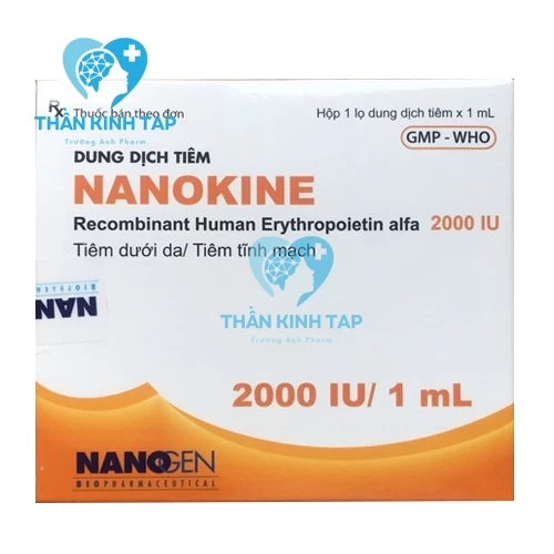 Nanokine 2000iu/1ml - Thuốc điều trị thiếu máu của Nanogen