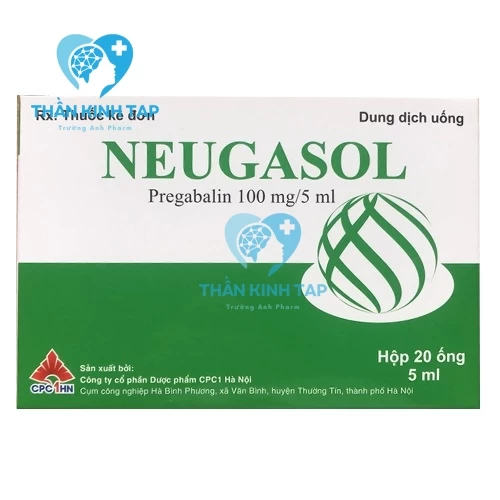 Neugasol 20mg/ml CPC1 - Thuốc điều trị bổ trợ động kinh, đau thần kinh