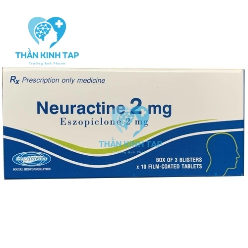 Neuractine 2mg Savipharm (30 viên) - Điều trị triệu chứng mất ngủ