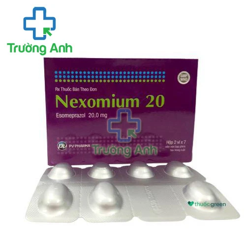 Nexomium 20 - Thuốc điều trị trào ngược dạ dày-thực quản