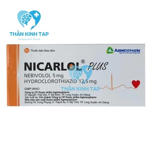 Nicarlol plus - Thuốc điều trị huyết áp hiệu quả Agimexpharm 